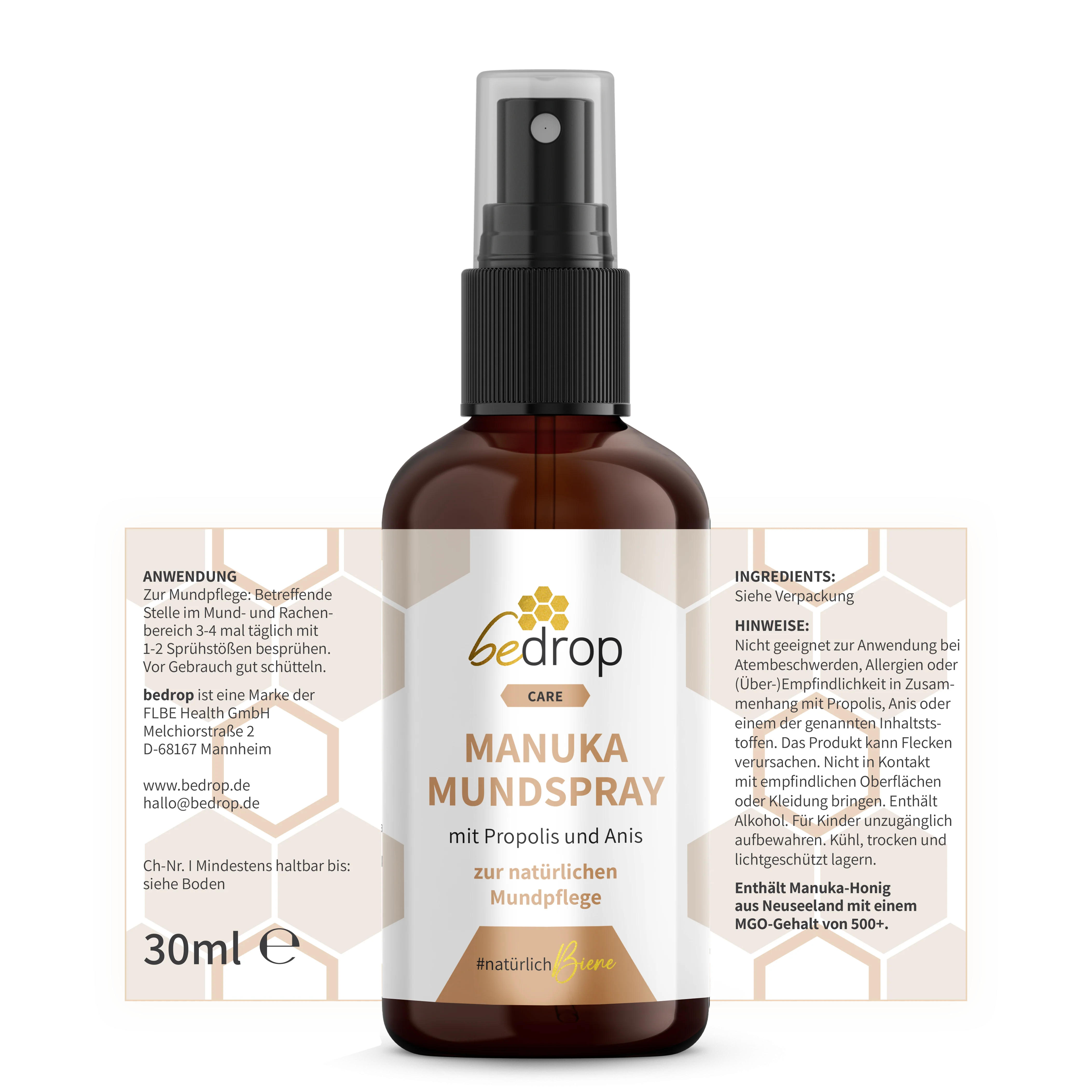 Manuka Set | Manuka Honig MGO 500 + Manuka/Propolis/Anis Halsspray - Image 7