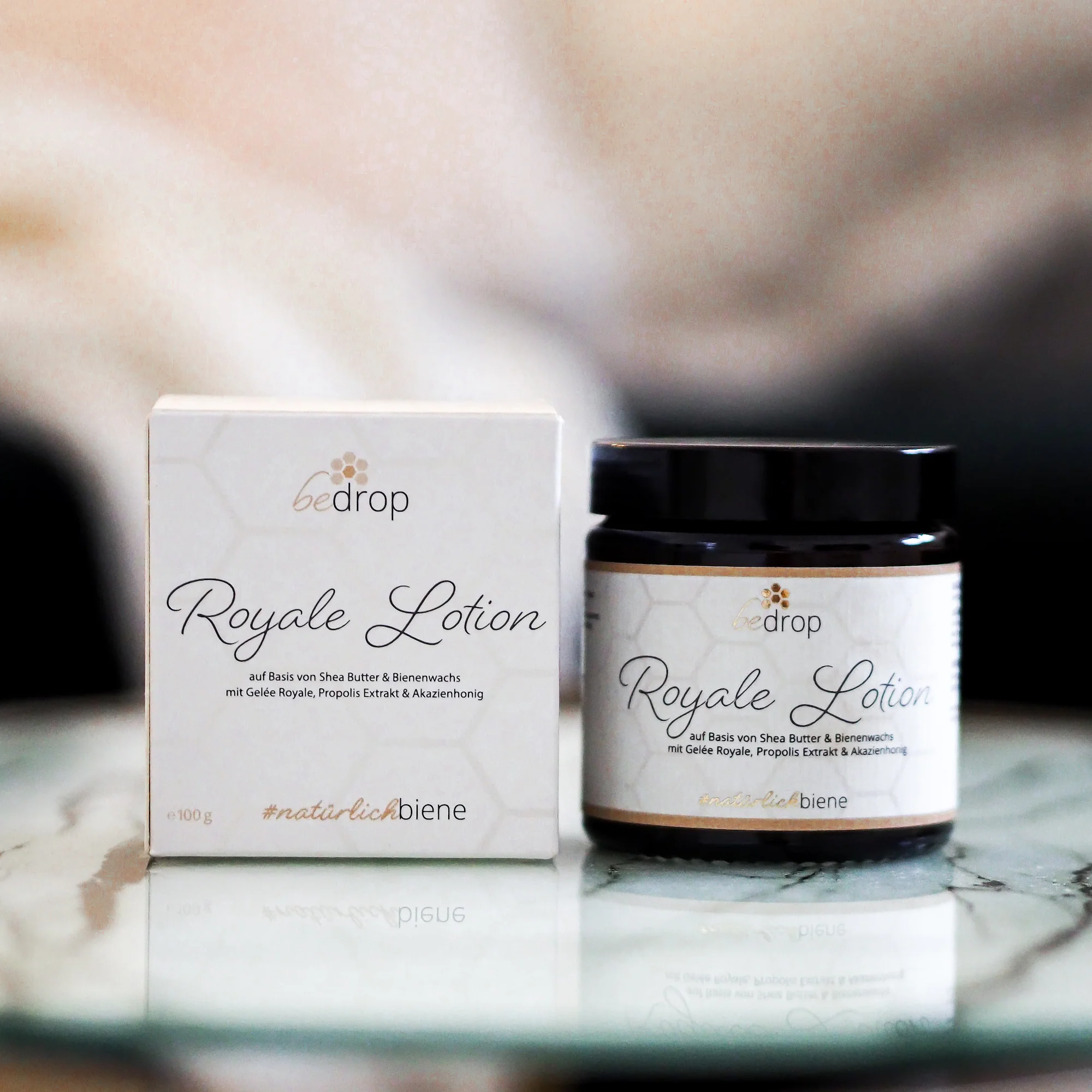Royale Lotion Bodylotion mit Gelée Royale, Sheabutter und Manuka Honig - 100g - Image 5